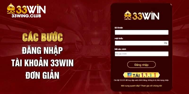 Đăng nhập 33win
